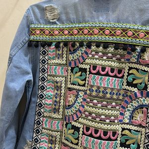 Denim Embroidered Jacket