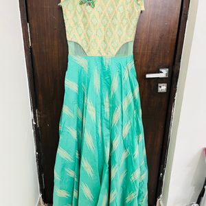 Green Long Frock