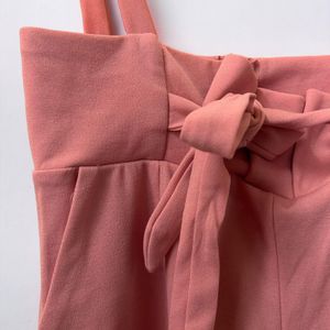 Pink Cute Dungaree For Women