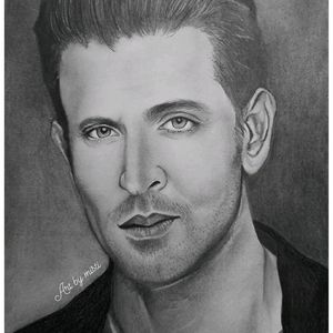 Hrithik Roshan Portrait Art