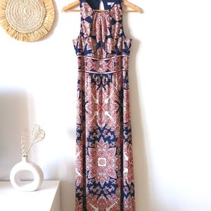 London Times Printed maxi Dress