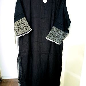 Chikankari Printed Kurta From Myntra Brand