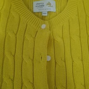 New Cherry crumble yellow sweater 💛 girls Kids