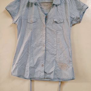 Light Blue Shirt Oversized