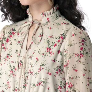 Women Georgette Shift Dress Floral Print