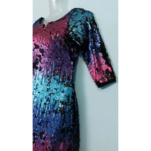 Multicolour Party Wear Dress