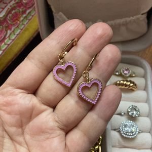 Accessorize Heart Shape Earrings With Ring