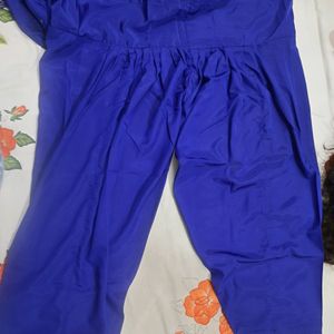 Electric Blue Color Suit Set