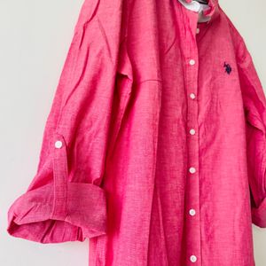 Shirt Dress with Adjustable Sleeves