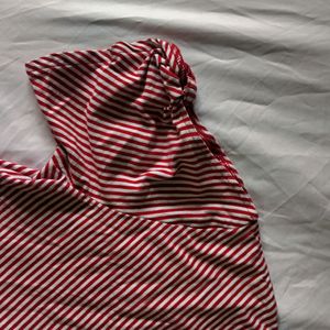 Red Striped Top