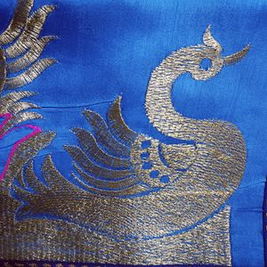 Beautiful peacock saree