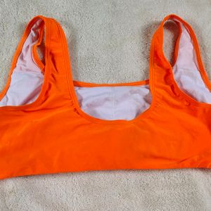 P. NEON ORANGE CUTE BRALETTE TOP