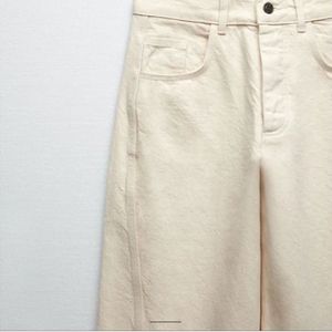 Zara Beige Carpenter Fit Women’s Trousers Size :30