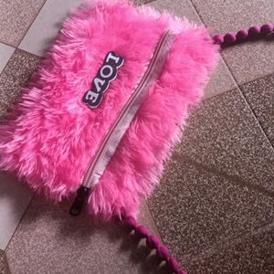 PINK COLOR CLUTCH COM SLING BAG 🎒