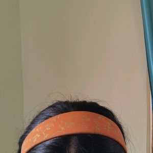 Orange Golden Partywear Hairband