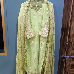 Pakistani Fully Zari Work Kurta Set