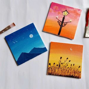 3 Mini Painting Decor (HAND-PAINTED)