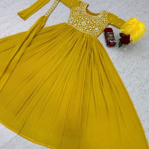 Super Attractive Embroidered Gown