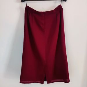 Maroon Skirt