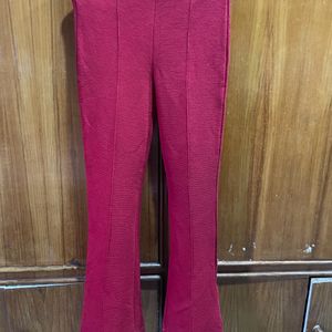 Lite Flare Maroon Trouser