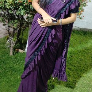 Beautiful Purple Saree