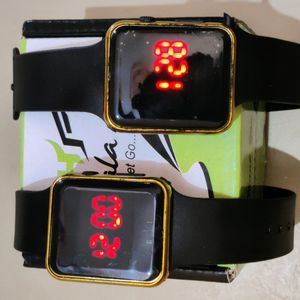 2 Digital Watch & Phone Stand