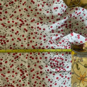 Authentic KarenScott 100%Cotton Cherry Print Shirt