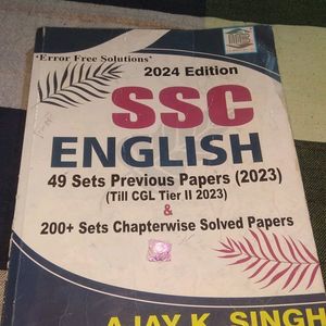 SSC English Book 2024 Edition