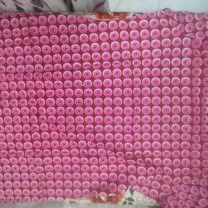 Libas Women Cotton Pink Printed Kurti