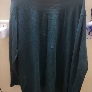 Zara Authentic Full Sleeve Bottle Green Tshirt