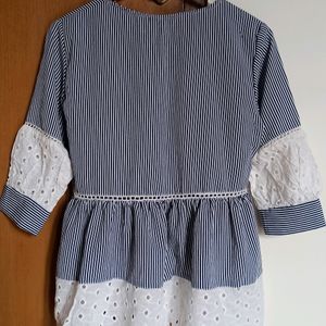 Striped Empire Blouse Cute Pattern