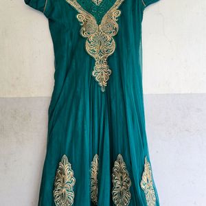 Anarkali Kurta Set Teal