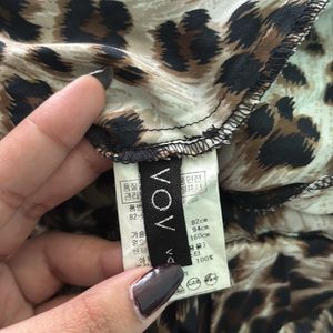 VOV ANIMAL PRINT ELEGANT DRESS