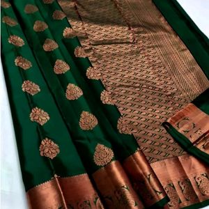 Green New Silk Saree