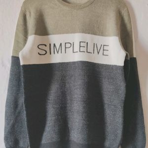 Mens  Colour Block Pullover