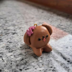 Dog Clay Charm