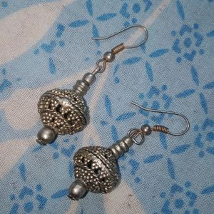 Silver Jhumka