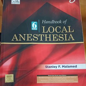 Handbook Of Local Anesthesia