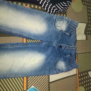 Combo Of Sweater And Denim High Waist Jeans