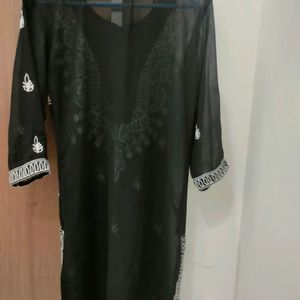 Black Chikankari Kurta🖤