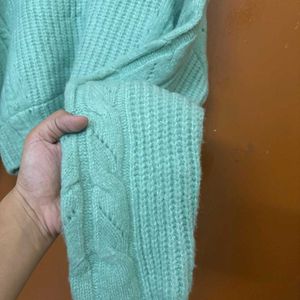 V Neck Woolly Baggy Pullover