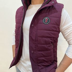 brand new mens sleeveless jacket with hoodie