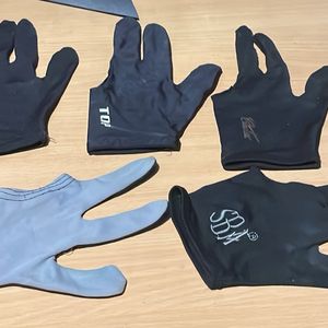 5 x Pool/Snooker Gloves