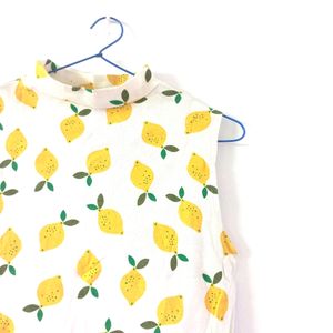 Cute Lemon Design Tank Top