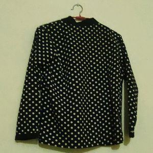 Price Drop Black Polka Dots Top