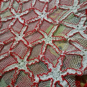 Vintage Handmade Crochet Table Cloth