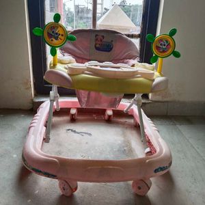 Panda Pink Baby Walker Without Seat