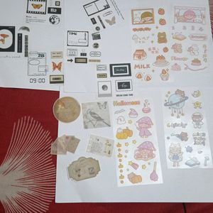 Cute Scrapbook Stickers Combo