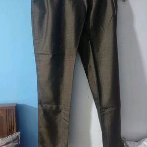 Brown Sjimy Trousers For Office Wear.