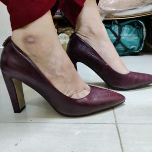 Celeste Maroon Heels